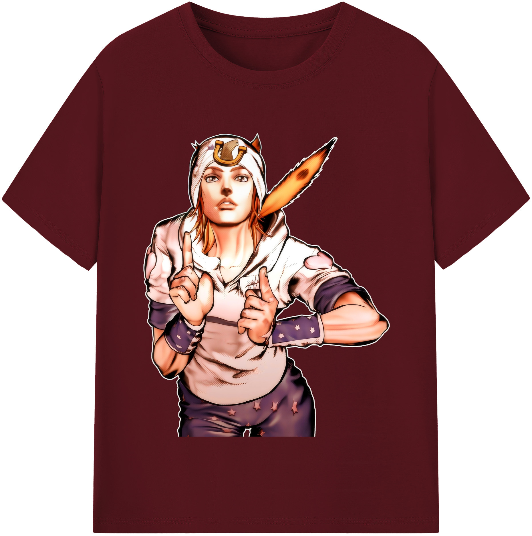（画像用） ジョジョの奇妙な冒険 ジョナサン?ジョースター JoJo's Bizarre Adventure Jonathan Joestar 綿100％半袖Tシャツ（フロントプリント）
